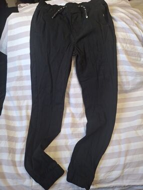 Kids Black Formal Jogger Pants